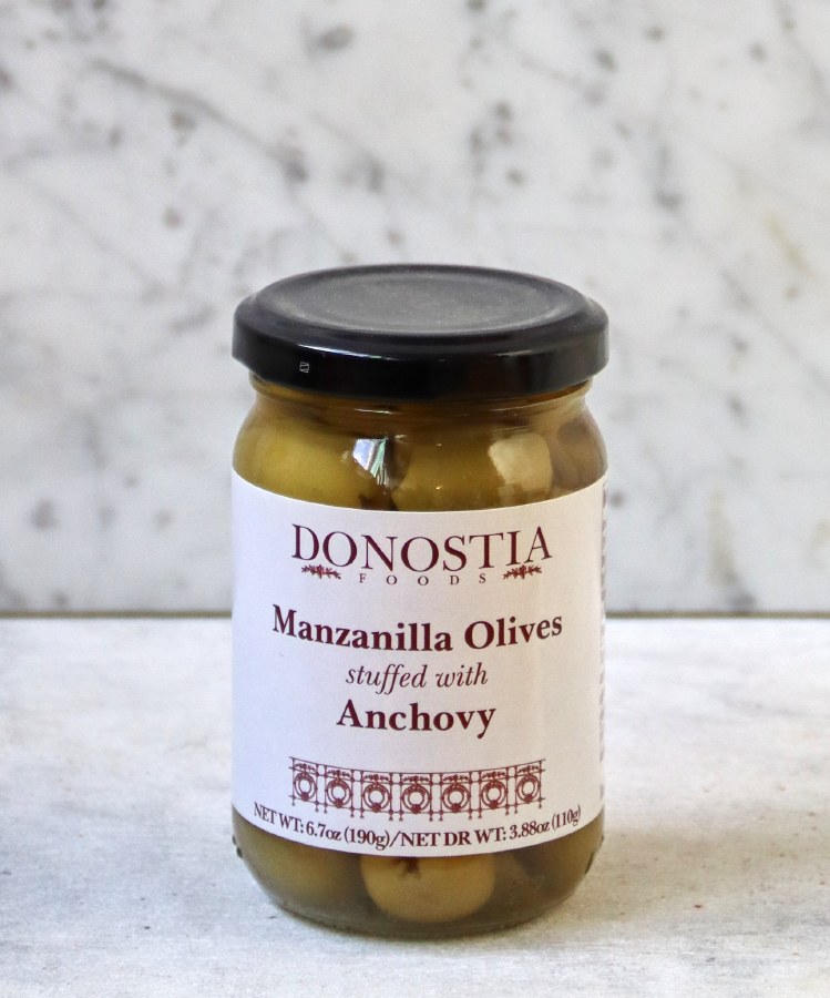Donostia Anchovy Stuffed Olives, 7oz - DeLAURENTI